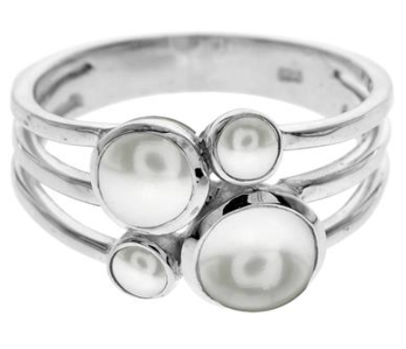 Pearl Bubble Stacking Ring