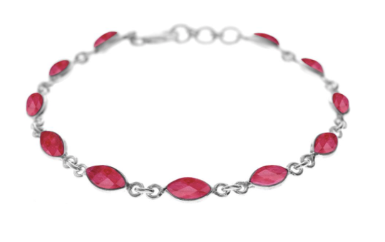 Ruby Marquis Stone Bracelet