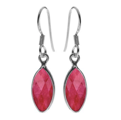 Ruby Marquis Drop Earrings