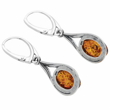 Cleo Amber Drop Earrings