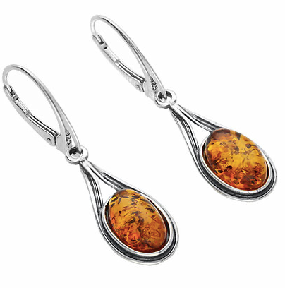 Cleo Amber Drop Earrings