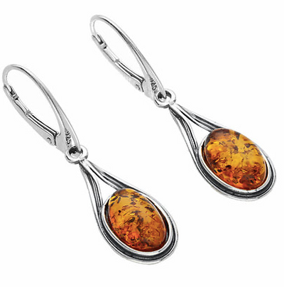 Cleo Amber Drop Earrings