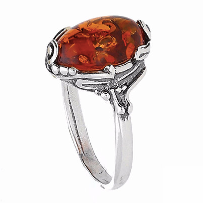 Becca Amber Ring – The Real Thing Jewellery