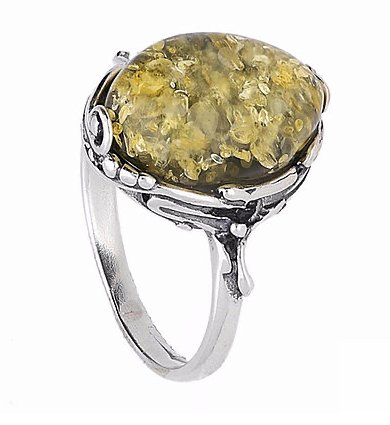 Becca Green Amber Ring