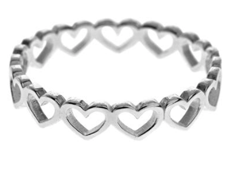 Hearts Stacking Ring