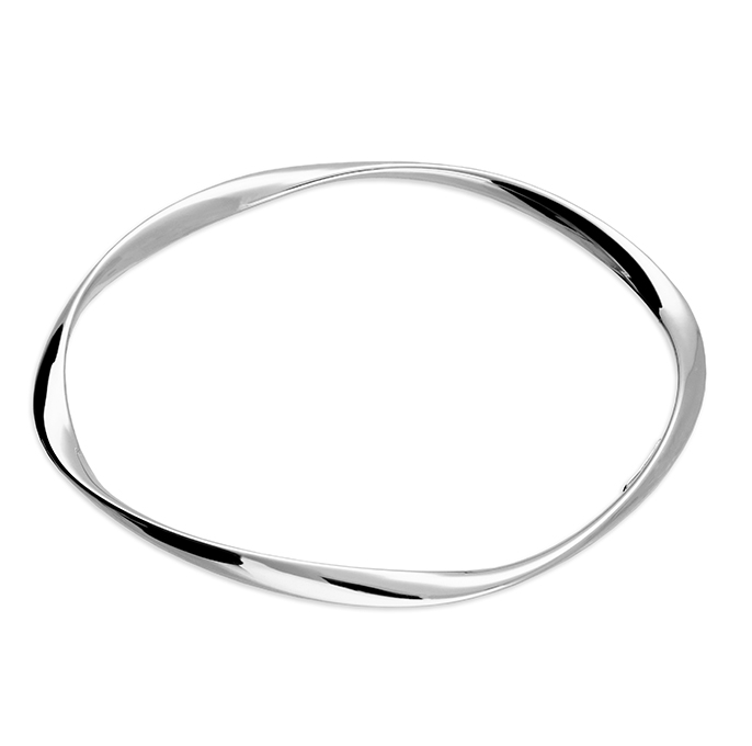 Rounded Square Twist Bangle