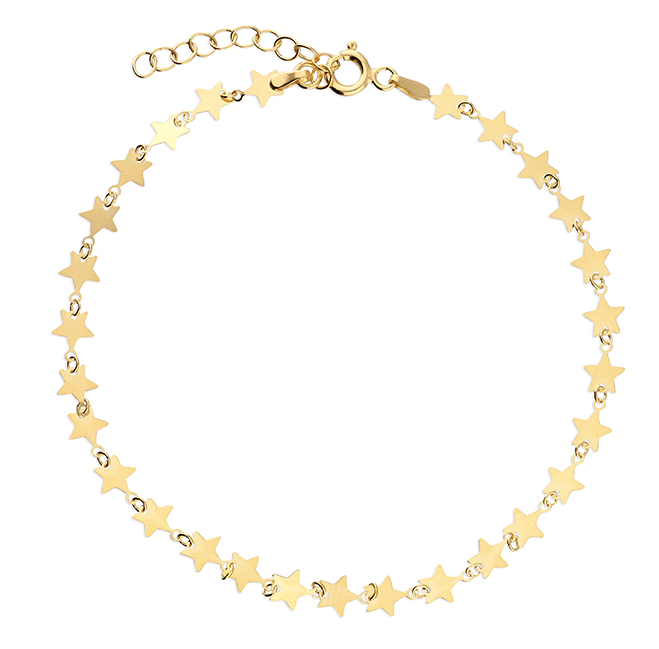 Seeing Stars Gold Ankle Bracelet