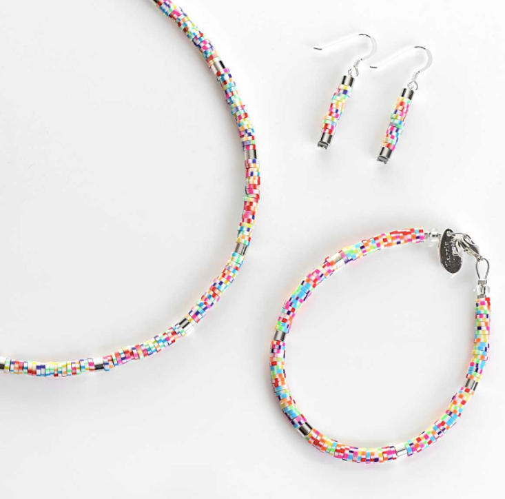 Carrie Elspeth Mini Myriad Rainbow Necklace