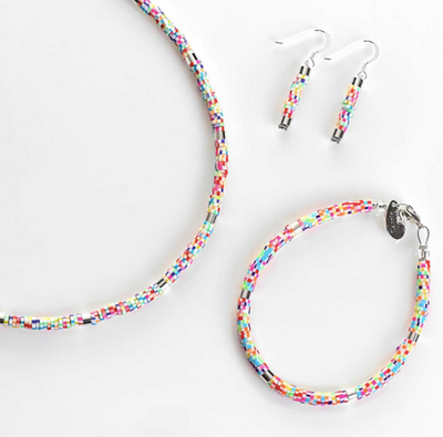 Carrie Elspeth Mini Myriad Rainbow Necklace
