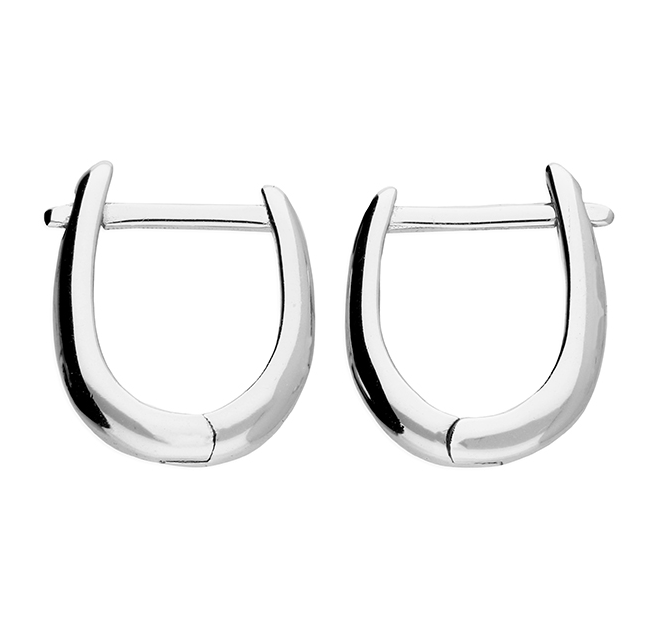 Plain Silver Small Huggie Hoop Earrings