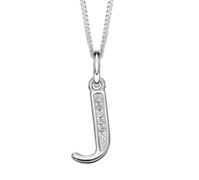 Silver Initial Letter Pendants