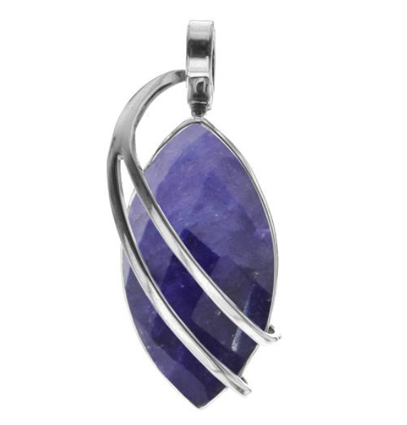 Sapphire Marquis Strand Pendant