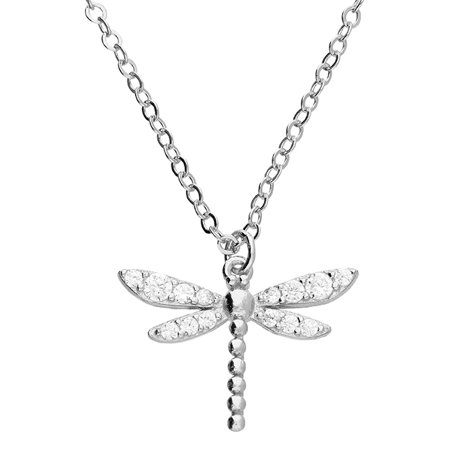 Crystal Dragonfly Pendant