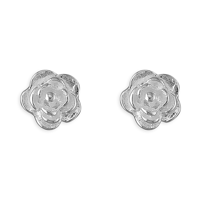 Rose Flower Stud Earrings