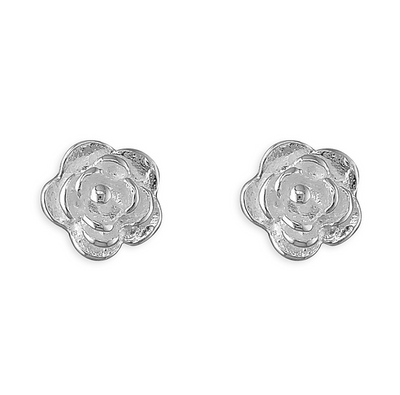 Rose Flower Stud Earrings