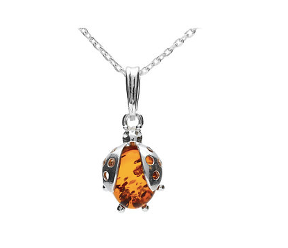 Amber Ladybird Pendant