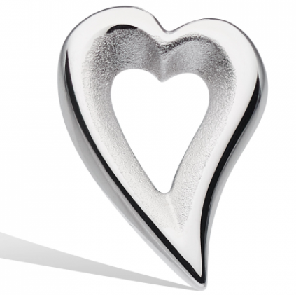 Kit Heath Desire Sandblasted Heart Stud Earrings