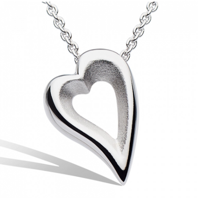 Kit Heath Desire Sandblasted Heart Pendant