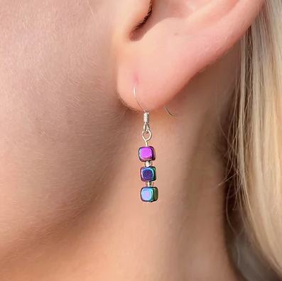 Carrie Elspeth Spectrum Rainbow Drop Earrings