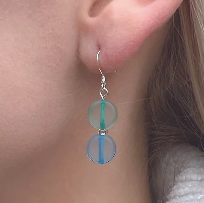 Carrie Elspeth Blue Pastel Candy Drop Earrings