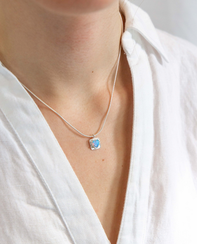 Banyan Blue Opal Heart Pendant