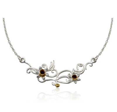 Banyan Silver & Gold Daffodil Necklace