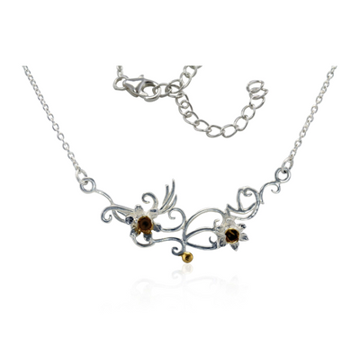 Banyan Silver & Gold Daffodil Necklace