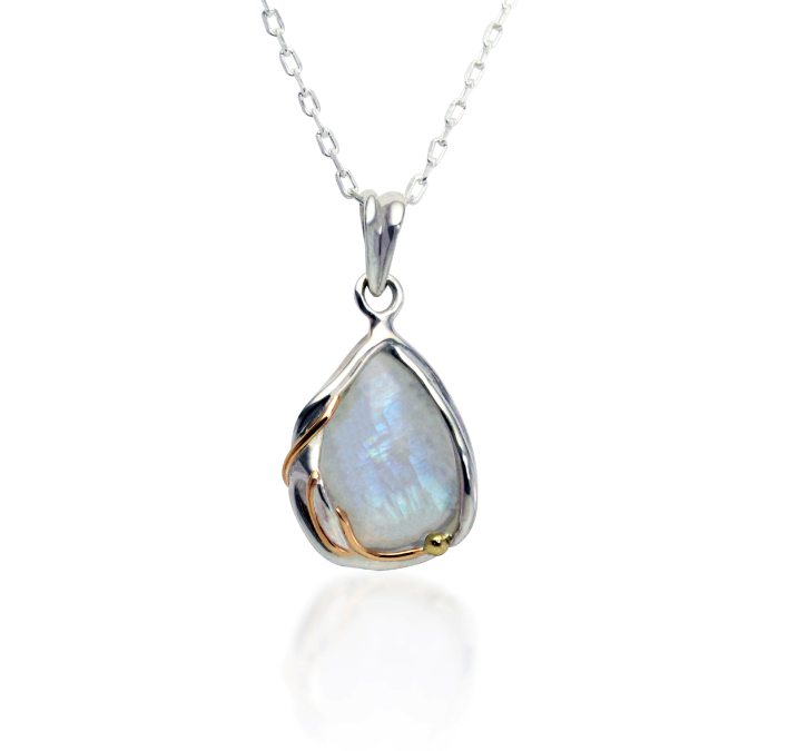 Banyan Moonstone Droplet Pendant