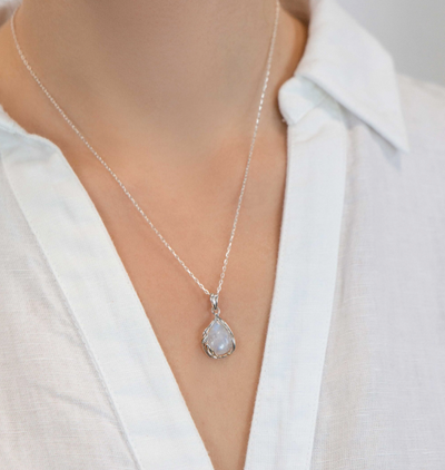 Banyan Moonstone Droplet Pendant