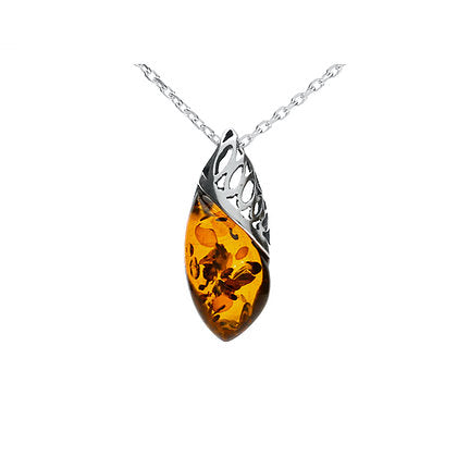 Almond Amber Pendant