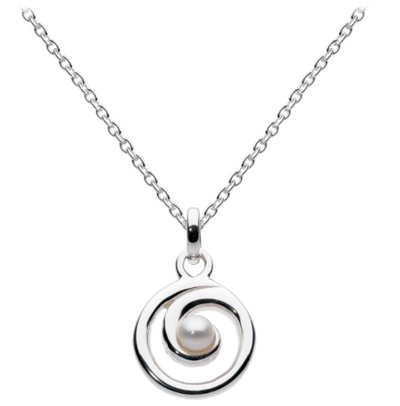 Dew Spiral Pearl Pendant 98007fp