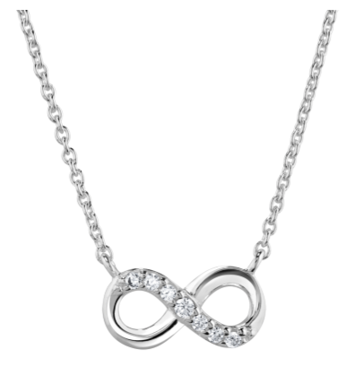 Dew CZ Infinity Necklace 9517cz