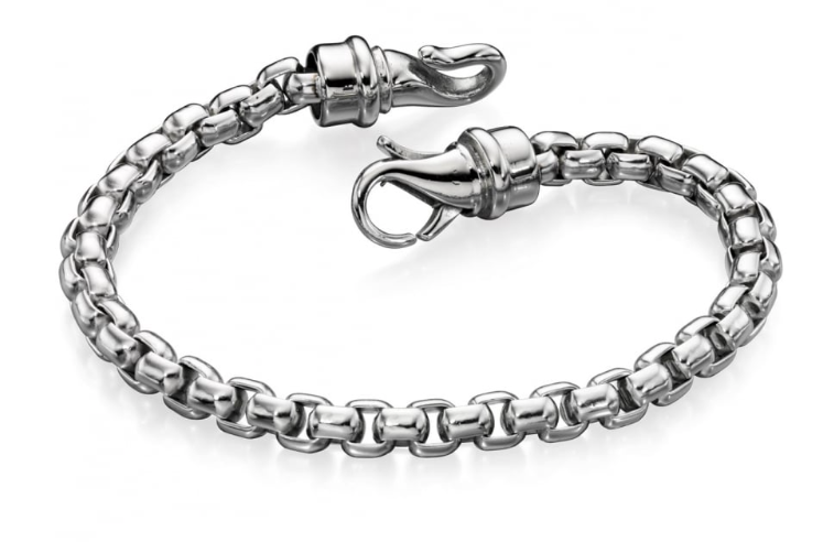 Fred Bennett Stainless Steel Large Belcher Chain Link Bracelet b4563