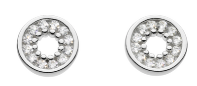 cz circle studs