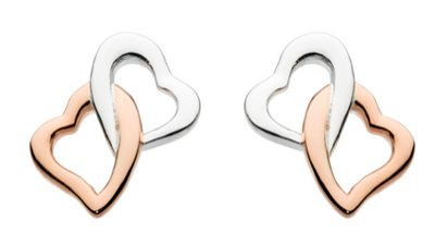 Interlinking heart studs