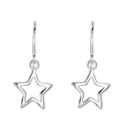 star drop earrings