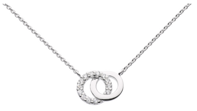 Dew CZ Linked Circles Pendant 9819cz