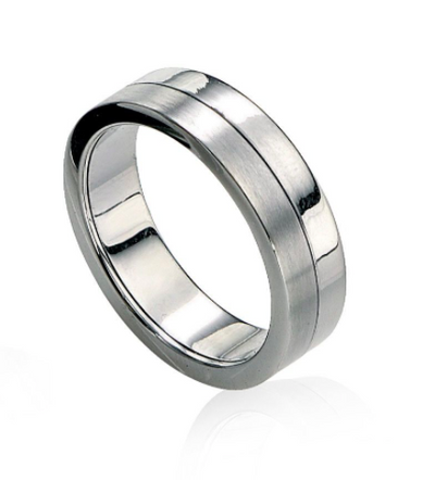 Fred Bennett Stainless Steel Spinning Band Ring r2511