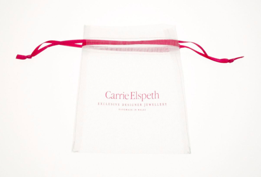 Carrie Elspeth White Bridal Bead Earrings