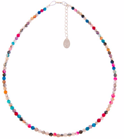 Carrie Elspeth Rainbow Medley Agate Full Necklace n1512