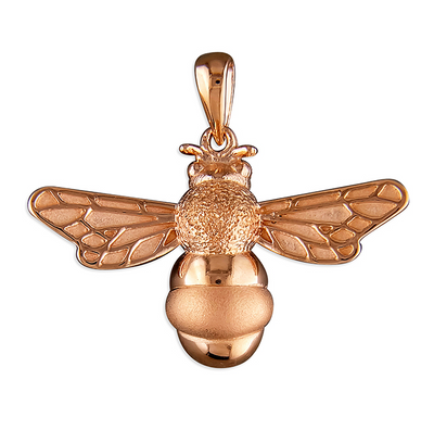 Rose Gold Bee Pendant necklace